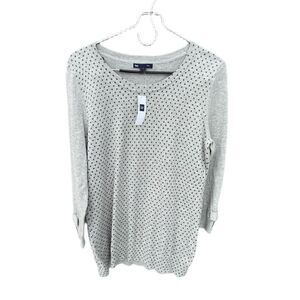 NWT Gap size Med bow on cuffs sweater 100% cotton.